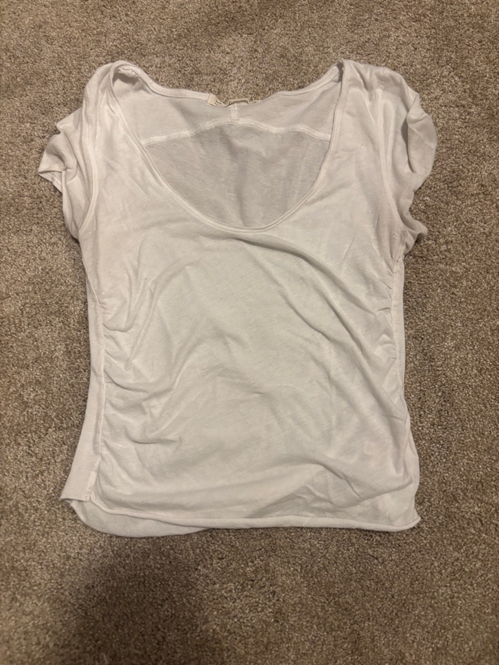 We The Free White Scoop Neck Short Sleeve Tee